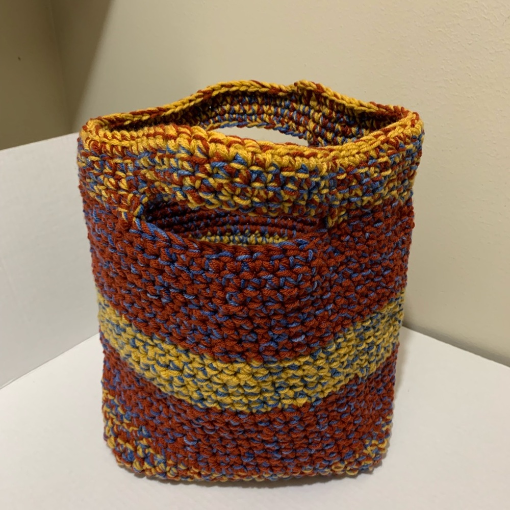 Toy Basket Book Basket Pet Supplies Basket Handmade Crocheted - Picture 7 of 16